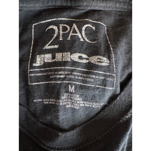 2Pac Tupac Juice Respect Power RARE Graphic Tee Shirt Unisex Mens Medium Hip Hop - Picture 4 of 4